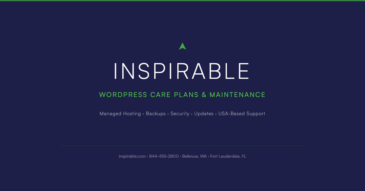 WordPress Care Plans: The Complete 2026 Guide — Inspirable Insights ...
